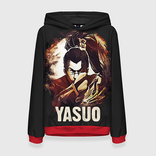 Женская толстовка Yasuo / 3D-Красный – фото 1