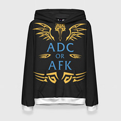 Толстовка-худи женская ADC of AFK, цвет: 3D-белый