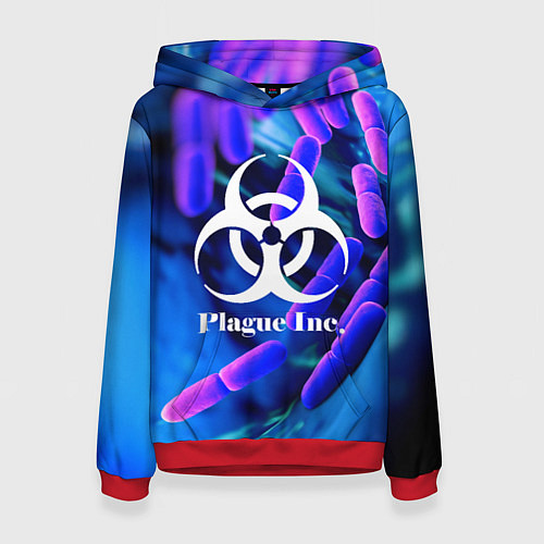 Женская толстовка PLAGUE INC / 3D-Красный – фото 1