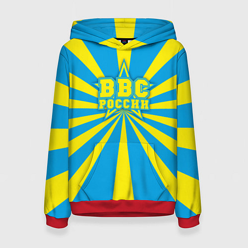 Женская толстовка ВВС России / 3D-Красный – фото 1