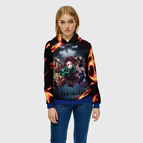 Женская толстовка KIMETSU NO YAIBA / 3D-Синий – фото 3