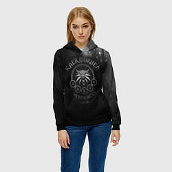 Толстовка-худи женская ВЕДЬМАК, цвет: 3D-черный — фото 2
