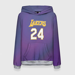 Толстовка-худи женская Los Angeles Lakers Kobe Brya, цвет: 3D-меланж