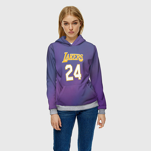 Женская толстовка Los Angeles Lakers Kobe Brya / 3D-Меланж – фото 3