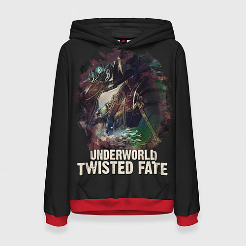 Женская толстовка Twisted Fate / 3D-Красный – фото 1