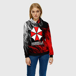 Толстовка-худи женская UMBRELLA CORP, цвет: 3D-черный — фото 2