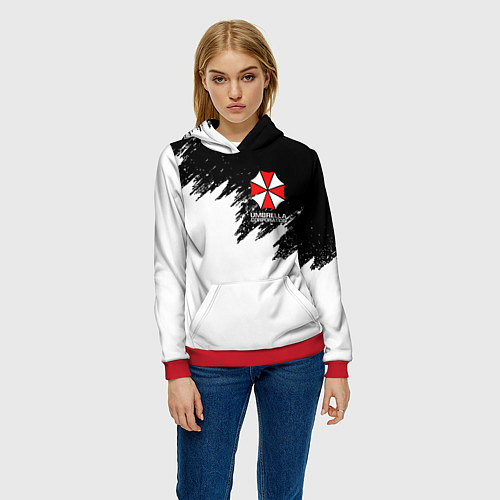 Женская толстовка UMBRELLA CORP / 3D-Красный – фото 3