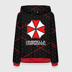 Толстовка-худи женская UMBRELLA CORP, цвет: 3D-красный