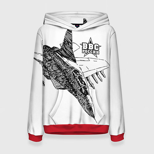 Женская толстовка ВВС России / 3D-Красный – фото 1