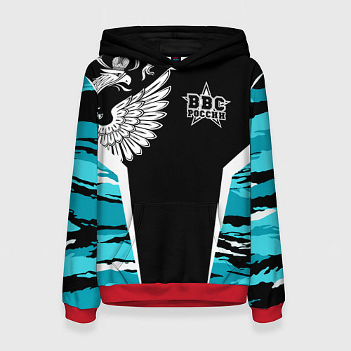 Женская толстовка ВВС России Камуфляж / 3D-Красный – фото 1