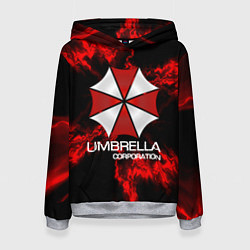 Толстовка-худи женская UMBRELLA CORP, цвет: 3D-меланж