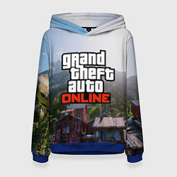 Толстовка-худи женская GTA Online, цвет: 3D-синий