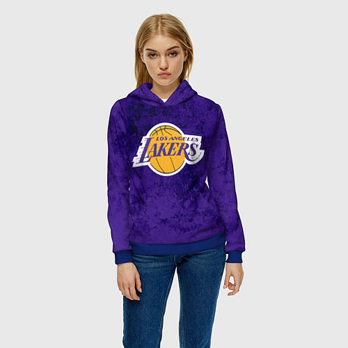 Женская толстовка LA LAKERS / 3D-Синий – фото 3
