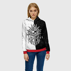 Толстовка-худи женская Hollow Knight, цвет: 3D-красный — фото 2