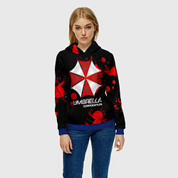 Толстовка-худи женская UMBRELLA CORP, цвет: 3D-синий — фото 2