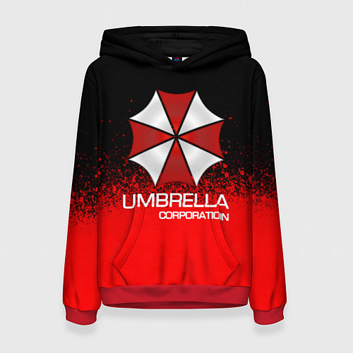 Женская толстовка UMBRELLA CORP / 3D-Красный – фото 1