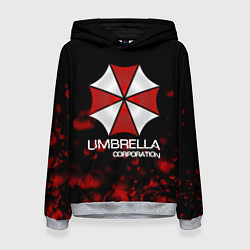 Толстовка-худи женская UMBRELLA CORP, цвет: 3D-меланж