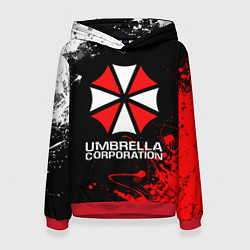 Толстовка-худи женская UMBRELLA CORPORATION, цвет: 3D-красный