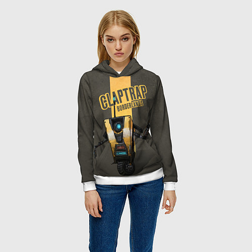 Женская толстовка Claptrap / 3D-Белый – фото 3