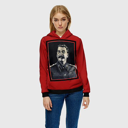 Женская толстовка Сталин / 3D-Черный – фото 3