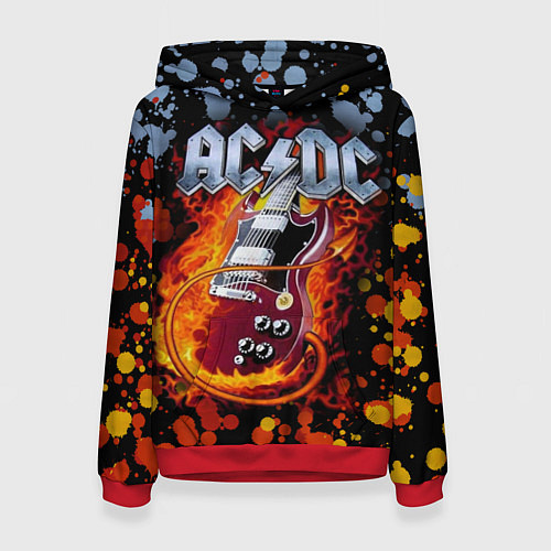 Женская толстовка ACDC / 3D-Красный – фото 1