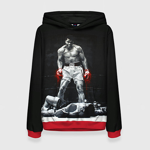 Женская толстовка Muhammad Ali / 3D-Красный – фото 1