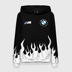 Толстовка-худи женская BMW БМВ, цвет: 3D-белый
