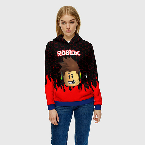 Женская толстовка ROBLOX / 3D-Синий – фото 3