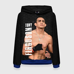 Толстовка-худи женская EL CUCUY Tony Ferguson, цвет: 3D-синий