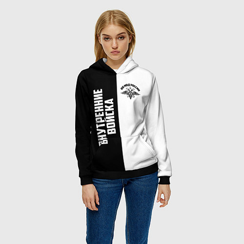 Женская толстовка Внутренние Войска / 3D-Черный – фото 3
