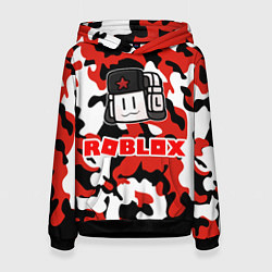 Толстовка-худи женская ROBLOX, цвет: 3D-черный