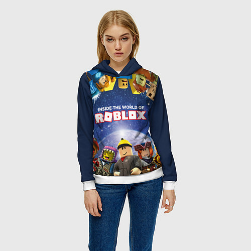 Женская толстовка ROBLOX / 3D-Белый – фото 3