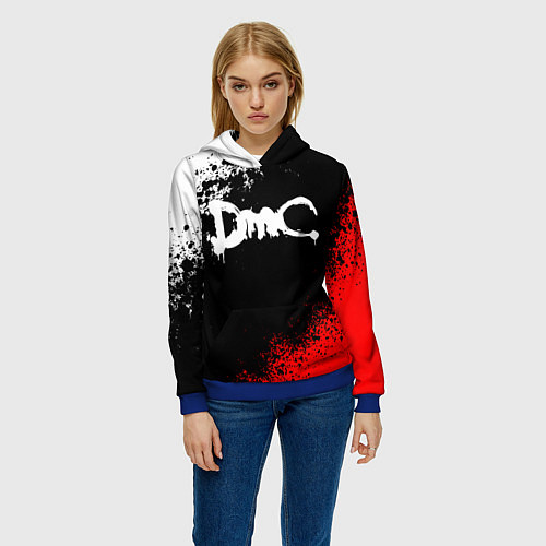Женская толстовка DEVIL MAY CRY DMC / 3D-Синий – фото 3