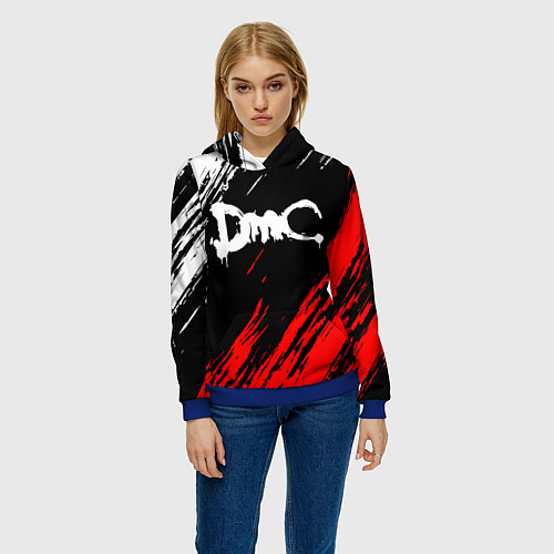 Женская толстовка DEVIL MAY CRY DMC / 3D-Синий – фото 3