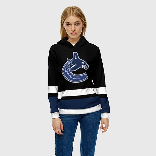 Женская толстовка Vancouver Canucks / 3D-Белый – фото 3