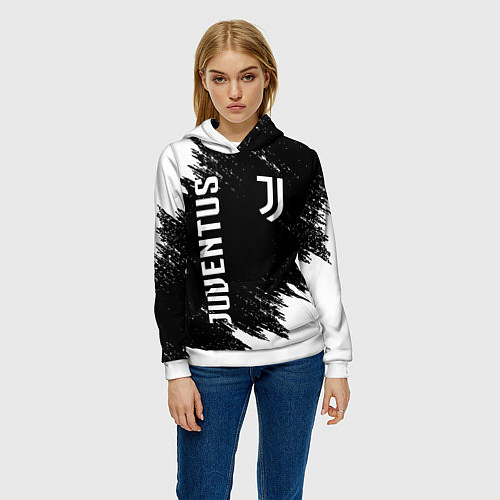 Женская толстовка JUVENTUS / 3D-Белый – фото 3