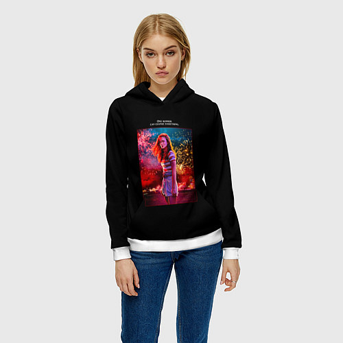 Женская толстовка Очень странные дела / 3D-Белый – фото 3