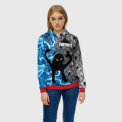 Толстовка-худи женская ЪУЪ FORTNITE, цвет: 3D-красный — фото 2