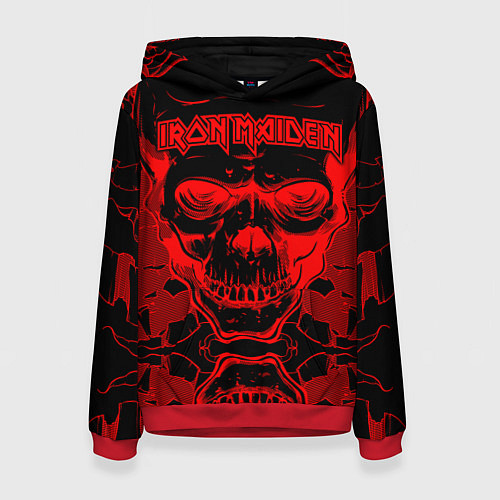 Женская толстовка Iron Maiden / 3D-Красный – фото 1