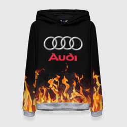 Толстовка-худи женская AUDI, цвет: 3D-меланж