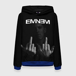 Толстовка-худи женская EMINEM, цвет: 3D-синий