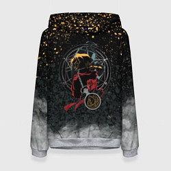 Толстовка-худи женская Стальной алхимик, цвет: 3D-меланж