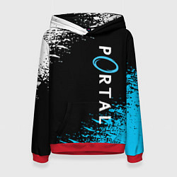 Толстовка-худи женская PORTAL, цвет: 3D-красный