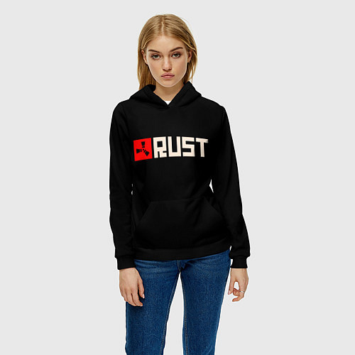 Женская толстовка RUST / 3D-Черный – фото 3