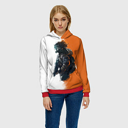 Толстовка-худи женская The Division 2 Defender, цвет: 3D-красный — фото 2