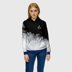 Толстовка-худи женская Assassin??s Creed, цвет: 3D-синий — фото 2