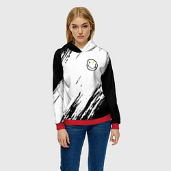 Толстовка-худи женская NIRVANA, цвет: 3D-красный — фото 2