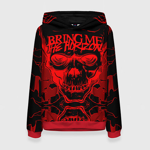 Женская толстовка Bring Me the Horizon / 3D-Красный – фото 1