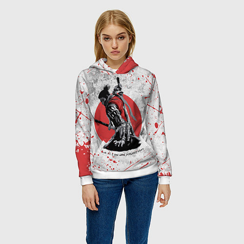 Женская толстовка SEKIRO SHADOW DIE TWICE / 3D-Белый – фото 3