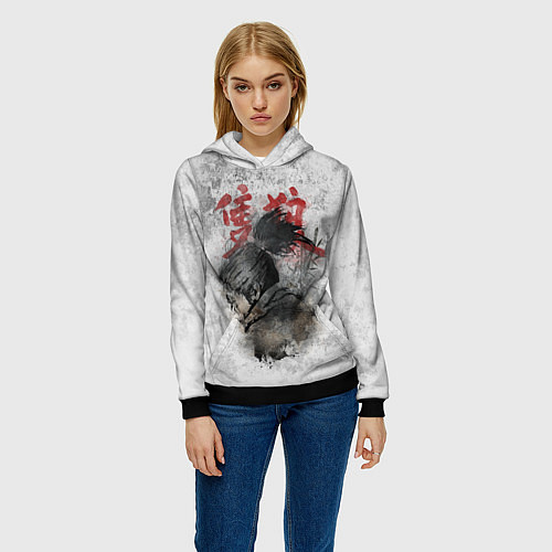Женская толстовка SEKIRO SHADOW DIE TWICE / 3D-Черный – фото 3